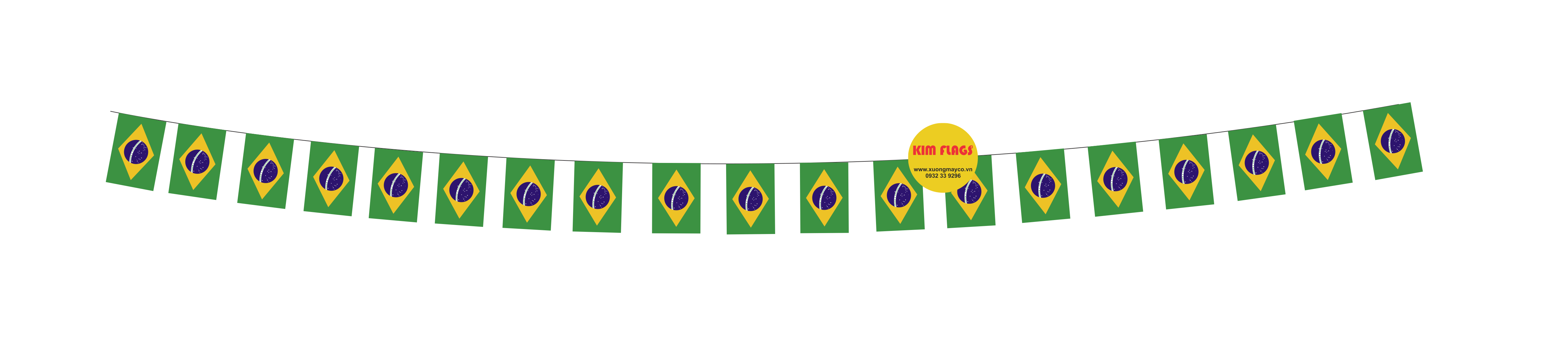 National bunting, national string flags